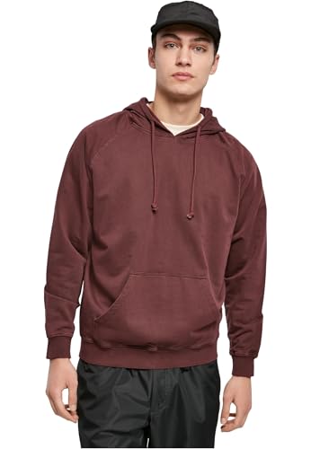 Urban Classics Herren Overdyed Hoody Kapuzenpullover, Cherry, M von Urban Classics