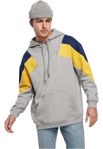 Urban Classics Oversize 3-Tone Hoody Grey/Honey/darkblue XL Urban Classics Oversize 3-Tone Hoody Grey/Honey/darkblue XL von Urban Classics