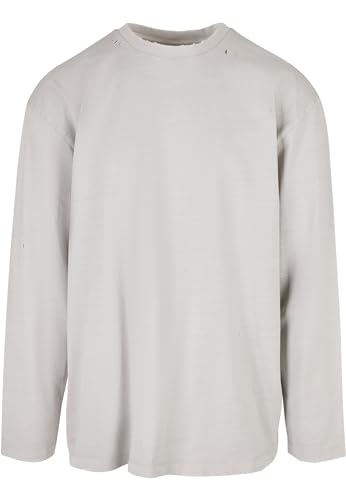 Urban Classics Herren Oversized Distressed Longsleeve T-Shirt, lightasphalt, L von Urban Classics