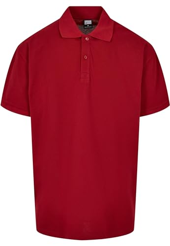 Urban Classics Herren Oversized Polo Polohemd, brickred, S von Urban Classics