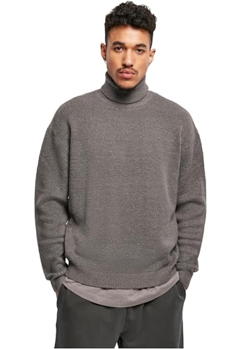 Urban Classics Herren Sweatshirt Oversized Roll Neck Sweater Asphalt 5XL von Urban Classics