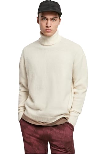 Urban Classics Herren Sweatshirt Oversized Roll Neck Sweater whitesand 5XL von Urban Classics