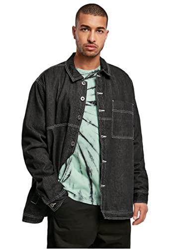 Urban Classics Herren TB4458-Oversized Trucker Jacket Jacke, Black raw, L von Urban Classics