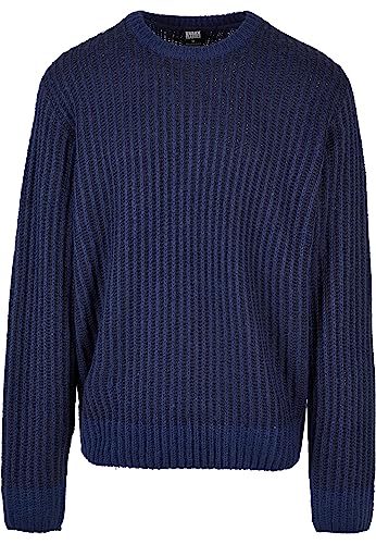 Urban Classics Herren Oversized Two Tone Sweater Sweatshirt, Darkblue/Midnightnavy, S von Urban Classics