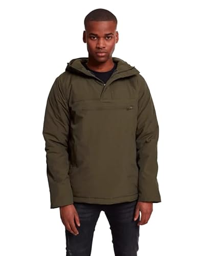 Urban Classics Herren Padded Pull Over Jacket Jacke, Grün (olive), Small von Urban Classics