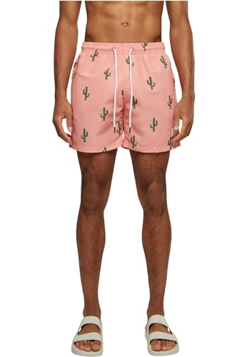 Urban Classics Herren Mønster swim shorts Badehose, Cactus Aop, M EU von Urban Classics