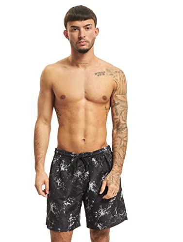 Urban Classics Herren Pattern Swim Shorts Badehose, Scratch AOP, S von Urban Classics