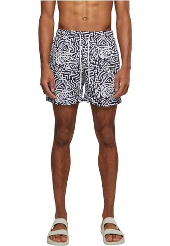 Urban Classics Herren Pattern Swim Shorts Badehose, Signs AOP, L von Urban Classics