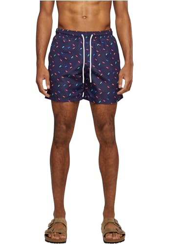 Urban Classics Herren Pattern Swim Shorts Badehose, Sunglasses AOP, L von Urban Classics