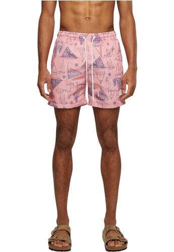 Urban Classics Herren Pattern Swim Shorts Badehose, Yacht AOP, 4XL von Urban Classics