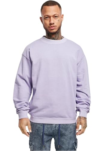 Urban Classics Herren Pigment Dyed Crew Neck Sweatshirt, Lavender, M von Urban Classics