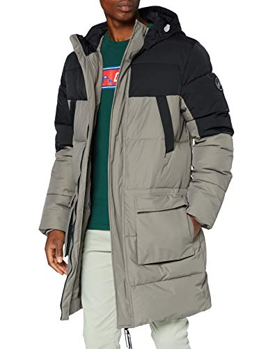 Urban Classics Herren TB3827-Puffer Parka Jacken, Asphalt/Black, L von Urban Classics