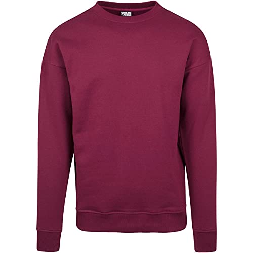 Urban Classics Herren Sweat Crewneck Pullover, port, XS von Urban Classics