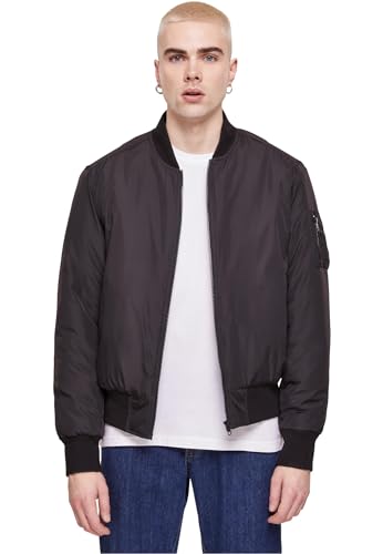 Urban Classics Herren TB6233-Recyclet Basic Bomber Jacket Jacke, Black, XXL von Urban Classics