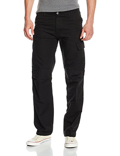 Urban Classics Herren Camouflage Cargo Pants Hose, Schwarz (Black 7), 46 (Herstellergröße: 32) von Urban Classics