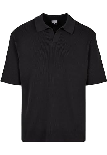 Urban Classics Herren TB6252-Ribbed Oversized Shirt Hemd, Black, M von Urban Classics