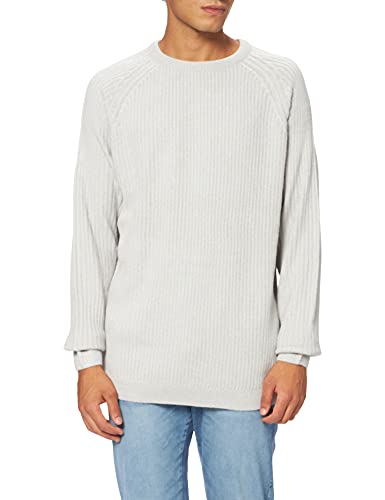 Urban Classics Herren Ribbed Raglan Sweater Sweatshirt, lightasphalt, 5XL von Urban Classics