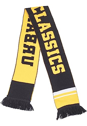 Urban Classics Herren TB2292-Urban Classics Scarf Schal, Mehrfarbig (Blk/Chromeyellow 01428), one Size von Urban Classics