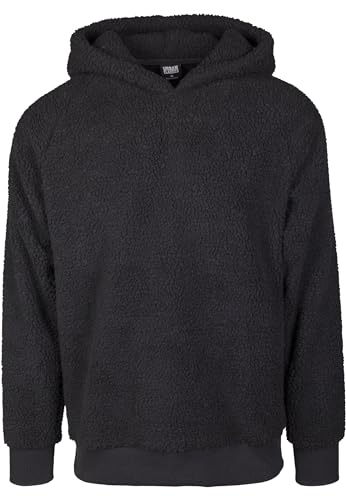 Urban Classics Herren Sherpa Hoodie Kapuzenpullover, Schwarz (Black 00007), XXXL von Urban Classics