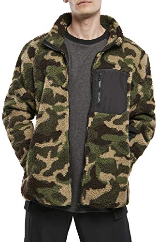 Urban Classics Herren TB3833-Sherpa Jacket Jacken, Wood camo, M von Urban Classics