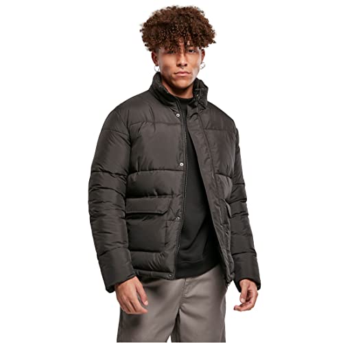 Urban Classics Herren Short Puffer Jacket Jacke, Black, L von Urban Classics