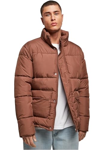 Urban Classics Herren Short Puffer Jacket Jacke, bark, 5XL von Urban Classics