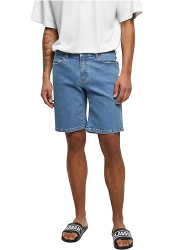 Urban Classics Herren TB4156-Relaxed Fit Jeans Shorts, Light Blue Washed, 34 von Urban Classics