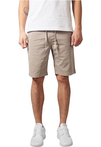 Urban Classics Herren Stretch Twill Joggshorts Klassische Shorts, sand, L von Urban Classics