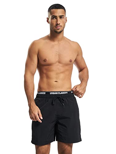 Urban Classics Herren Shorts Two in One Swim, Schwarz Blk/Wht 00703, (Herstellergröße: XX-Large) von Urban Classics