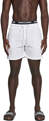 Urban Classics Herren Shorts Two in One Swim, Weiß Blk/Wht 00863, (Herstellergröße: XX-Large) von Urban Classics