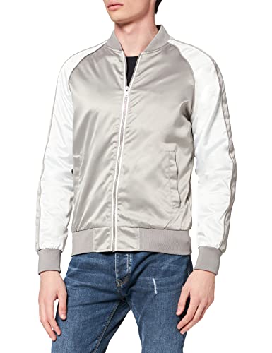 Urban Classics Herren Souvenir Jacket Jacke, Mehrfarbig (Silver/Offwhite 853), M EU von Urban Classics