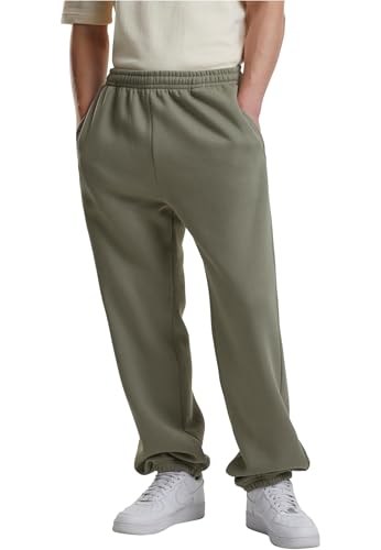 Urban Classics Fluffy Sweatpants paleolive, M von Urban Classics