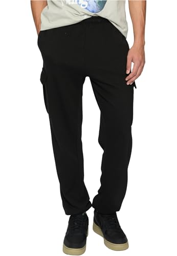 Urban Classics Herren Sporthose Light Terry Wide Cargo Sweatpants, Cargo Sporthose für Männer, Loose Fit von Urban Classics