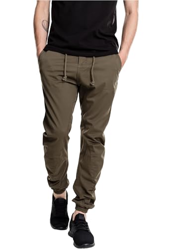 Urban Classics Herren Stretch joggingbroek Sporthose, Grün (Olive 176), L EU von Urban Classics