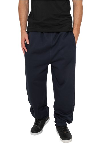 Urban Classics Herren Trainingshose Sweatpants, Jogginghose für Männer, Straight Leg, Reißverschlüsse an den Beinabschlüssen, XL, navy von Urban Classics