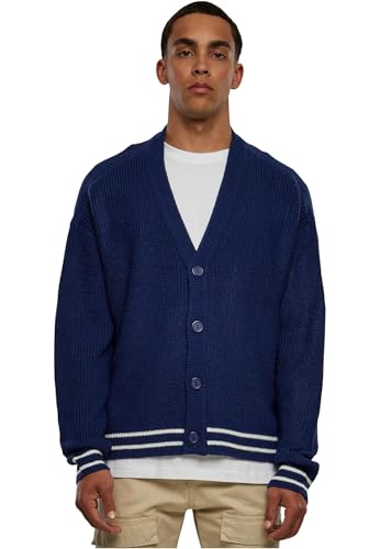 Urban Classics Herren Sporty Boxy Cardigan 4XL spaceblue von Urban Classics