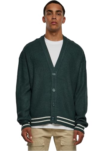 Urban Classics Herren Sporty Boxy Cardigan XL Bottlegreen von Urban Classics