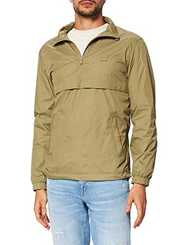 Urban Classics Herren TB2748-Stand Up Collar Pull Over Jacket Jacke, Khaki, M von Urban Classics