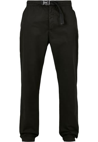 Urban Classics Herren Straight Leg Chino with Belt Hose, Black, 30 von Urban Classics