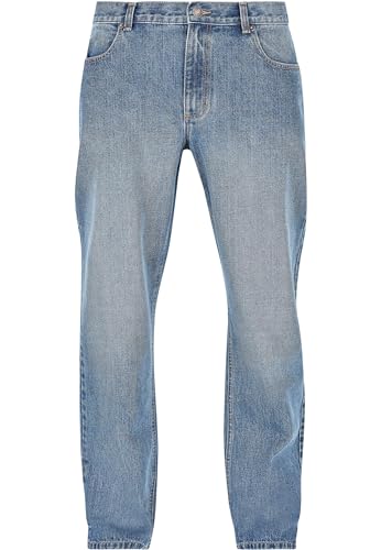 Urban Classics Herren Straight Slit Jeans middeepblue, 34 von Urban Classics
