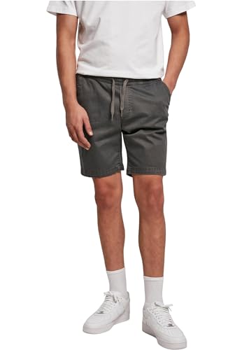 Urban Classics Herren Stretch Twill Joggshorts Klassische Shorts, darkshadow, S von Urban Classics