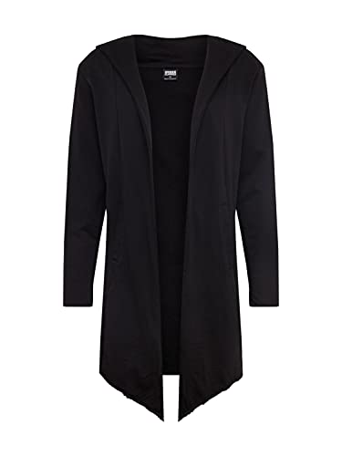 Urban Classics Herren Long Hooded Open Edge Cardigan Strickjacke, Black, L von Urban Classics