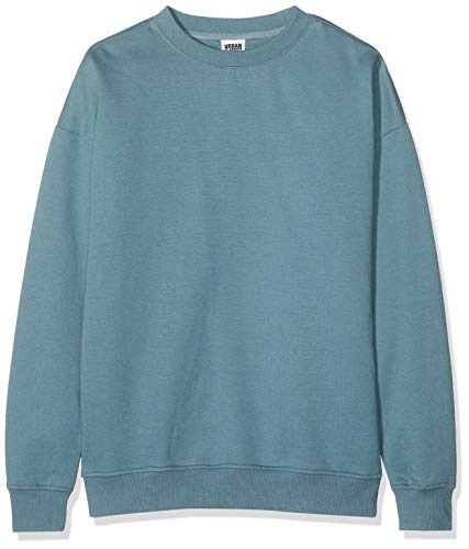 Urban Classics Herren Sweat Crewneck Pullover, Blau (Dusty Blue 00747), Large (Herstellergröße: L) von Urban Classics