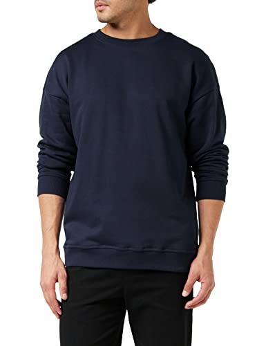 Urban Classics Herren Sweat Crewneck Pullover, Blau (Midnight 01641), Small (Herstellergröße: S) von Urban Classics