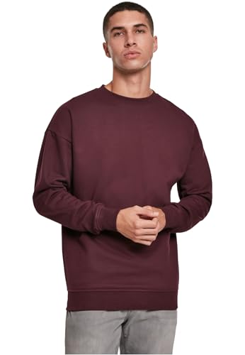 Urban Classics Herren Sweat Crewneck Pullover,, per pack Rot (Redwine 02243), X-Small (Herstellergröße: XS) von Urban Classics