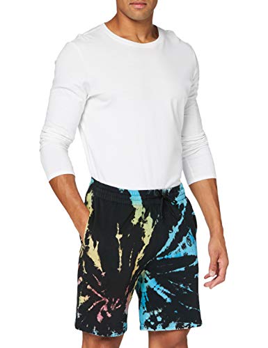 Urban Classics Herren TB3518-Tie Dye Sweat Shorts, Black, L von Urban Classics