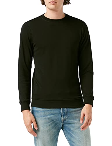 Urban Classics Herren Sweatshirt Basic Terry Crew Pullover Sweater, darkshadow, XXL von Urban Classics