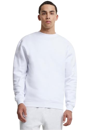 Urban Classics Herren Sweatshirt Crewneck Fleece-Sweatshirt, lässiges Sweatshirt für Männer, Loose Fit, , white, M Urban Classics Herren Sweatshirt Crewneck Fleece-Sweatshirt, lässiges Sweatshirt für Männer, Loose Fit, , white, M von Urban Classics