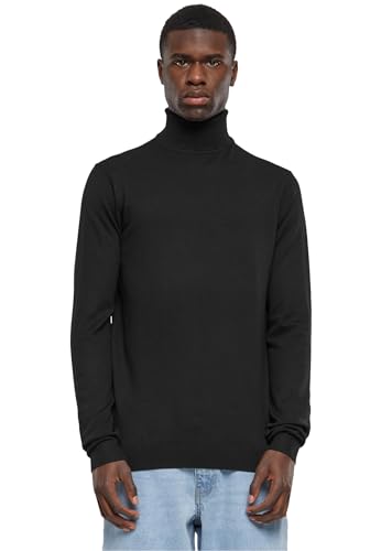 Urban Classics Herren TB6360-Knitted Turtleneck Sweater Sweatshirt, Black, 3XL von Urban Classics