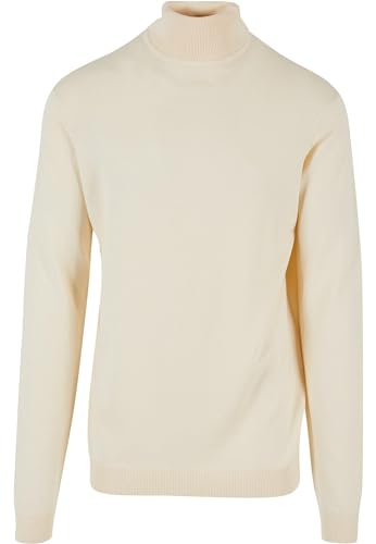 Urban Classics Herren TB6360-Knitted Turtleneck Sweater Sweatshirt, whitesand, XXL von Urban Classics